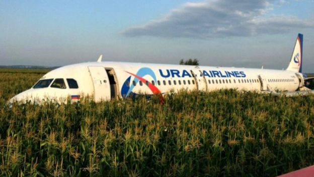 Moskova’dan kalkışta martı sürüsüne çarpan uçaktan ‘mucize iniş’