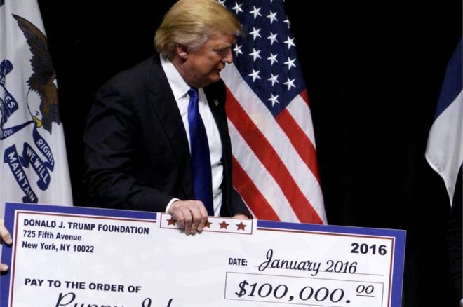 ABD Başkanı Donald Trump, kendisine ait yardım vakfının fonlarını siyasi çıkarları için kullandığı iddiasıyla açılan davada 2 milyon dolar tazminat ödemeye mahkûm edildi!