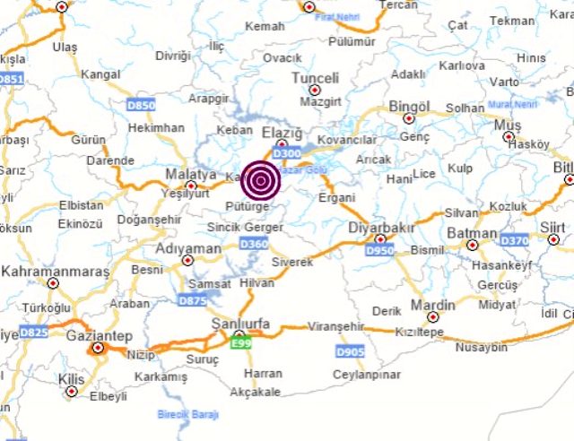 Elazığ’da 4,9 büyüklüğünde deprem meydana geldi