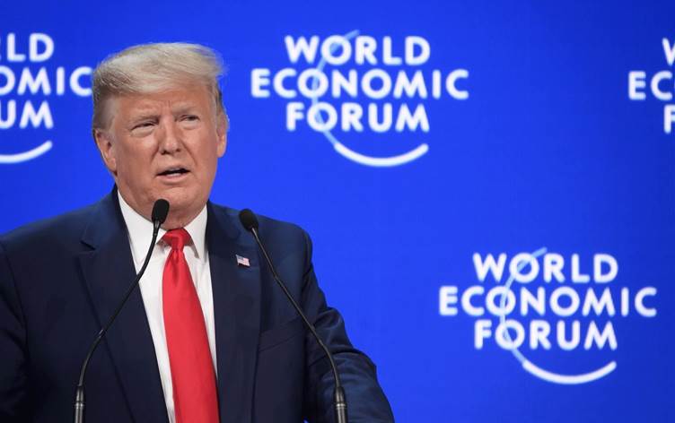 Trump Davos’ta: Bugün ABD’nin, dünyanın daha önce hiç görmediği biçimde ekonomik patlamayla kuşatılmış halde olduğunu ilan etmekten gurur duyuyorum