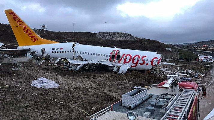 Sabiha Gökçen’de parçalanan uçağın yardımcı pilotunun ifadesi ortaya çıktı: Kule ‘inmeyin’ demedi