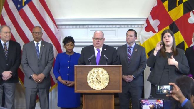 ABD’de Maryland Valisi Larry Hogan, Türkiye’den dönen 80’li yaşlarda bir kişide virüs tespit edildiğini açıkladı