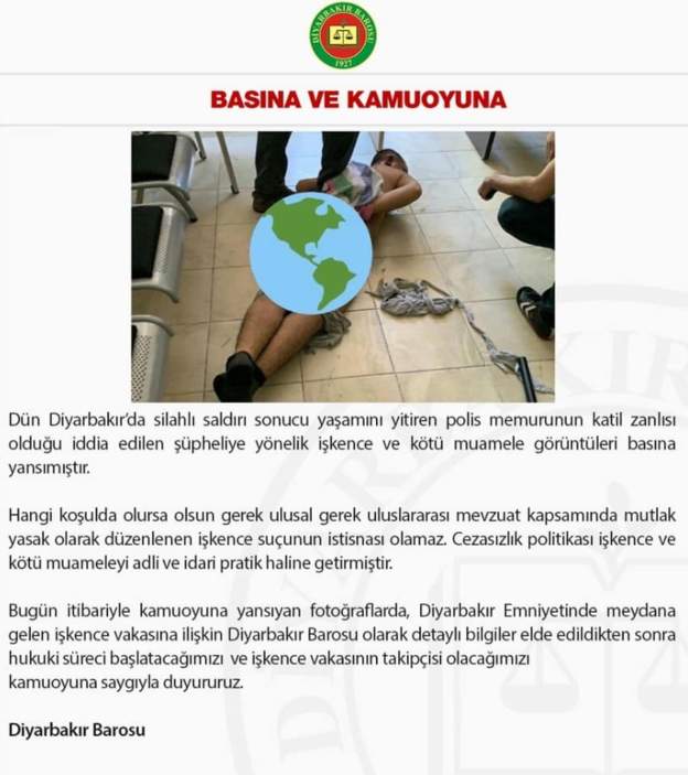Polis memurunu öldüren zanlıya işkence yapıldığı iddia edildi