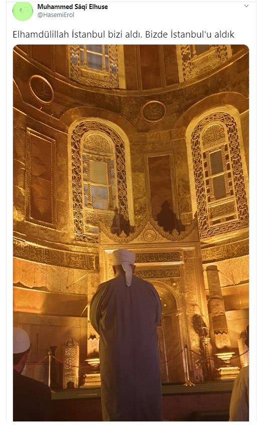 Menzilcilerden Ayasofya paylaşımı: İstanbul bizi aldı, biz de İstanbul’u aldık