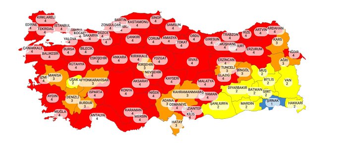 Türkiye’de son 24 saatte koronavirüsten 154 kişi hayatını kaybetti, 32 bin 404 kişinin testi pozitif çıktı