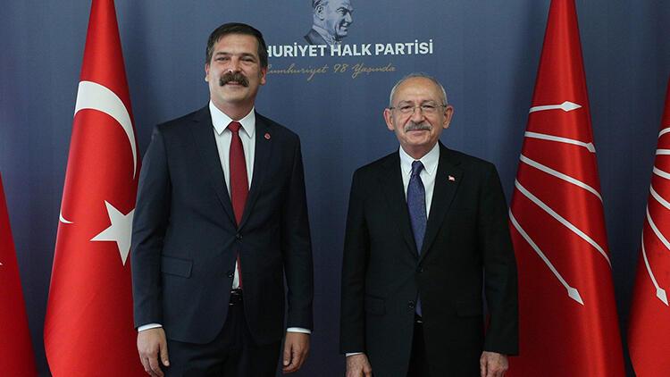 CHP lideri Kılıçdaroğu, TİP Genel Başkanı Erkan Baş’la görüştü