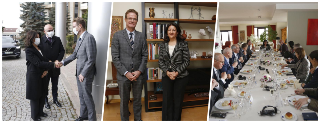 HDP Eş Genel Başkanı Buldan, AB üyesi ülkelerin büyükelçileriyle yemekte bir araya geldi