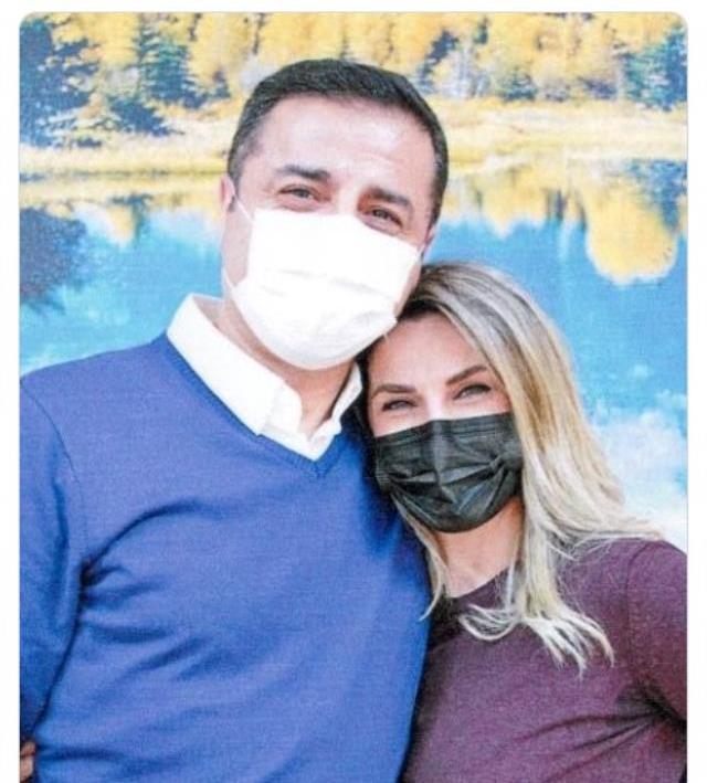 Başak Demirtaş, eşi Selahattin Demirtaş’la açık görüşten fotoğraf paylaştı