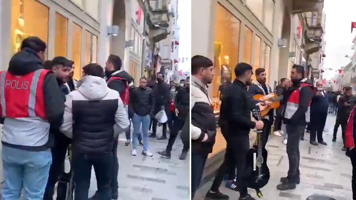 İstiklal Caddesi’nde Kürtçe şarkı söyleyen gençlerin ‘engellenmesine’ ilişkin EGM açıklama
