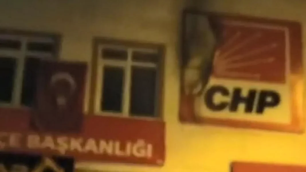 CHP Çerkeş İlçe Başkanlığı’na molotofkokteyli saldırı