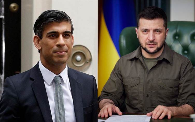 İngiltere’nin yeni Başbakanı Sunak, liderlerle ilk telefon görüşmesini Zelenskiy ile yaptı