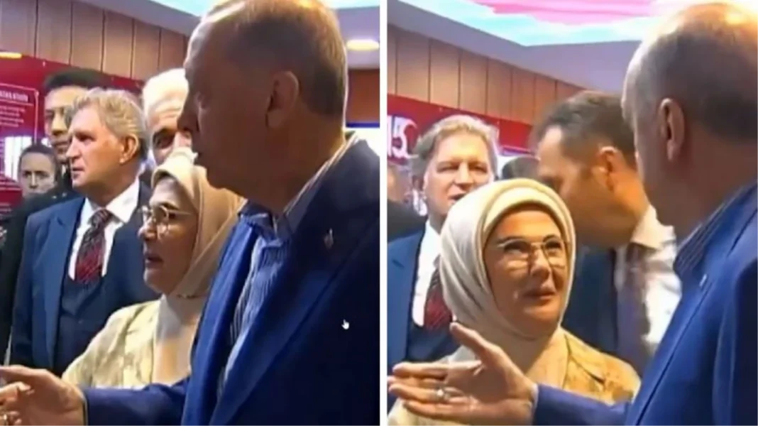 Oy kullandığı okulda Erdoğan’ın önünde kavga çıktı
