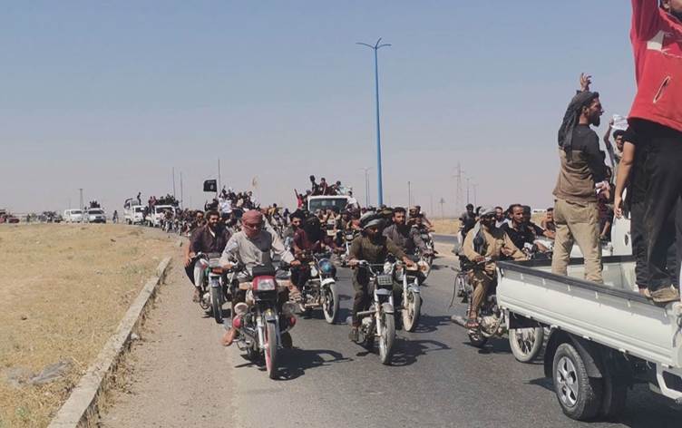 Deyrezor’da IŞİD bayraklı protesto, SDG operasyon başlattı
