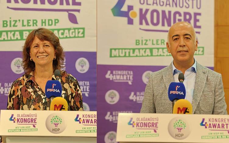 HDP’nin yeni eş genel başkanları Sultan Özcan ve Cahit Kırkazak oldu