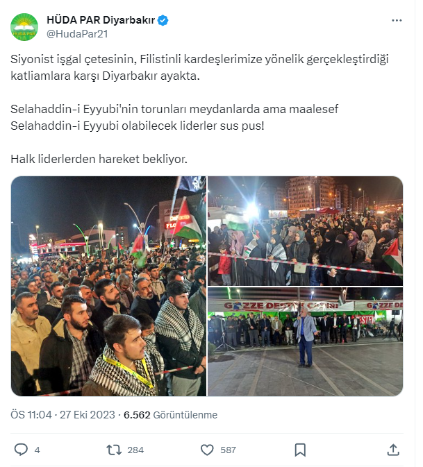 Diyarbakır’da bir grup HÜDA-PAR’li Starbucks’a saldırdı
