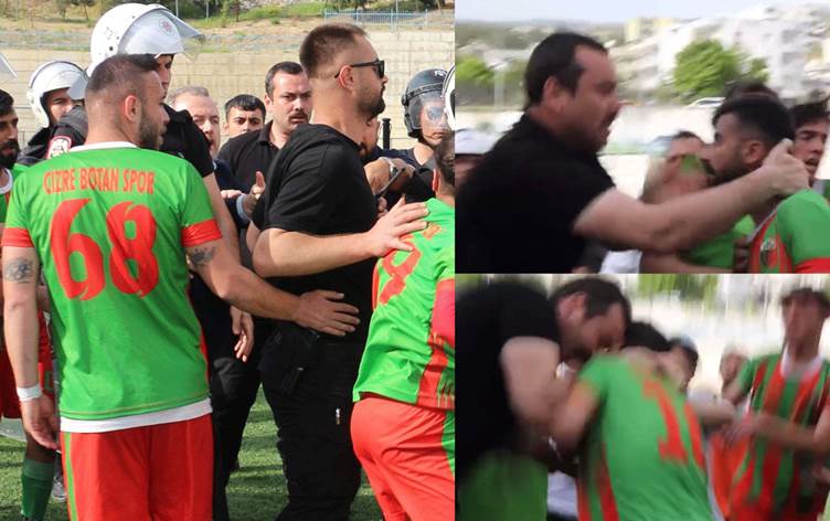 Futbolcuya kafa atan polis hakkında yeni gelişme