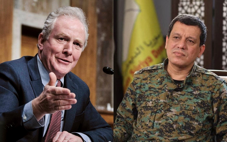 ABD’li Senatör Van Hollen, az önce General Mazlum Abdi ile görüştüm